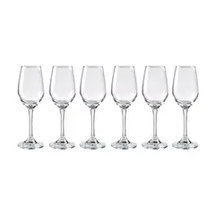 CRISTAR - Set 6 Copas Brunello Flute 237mL Tragos Celebracion