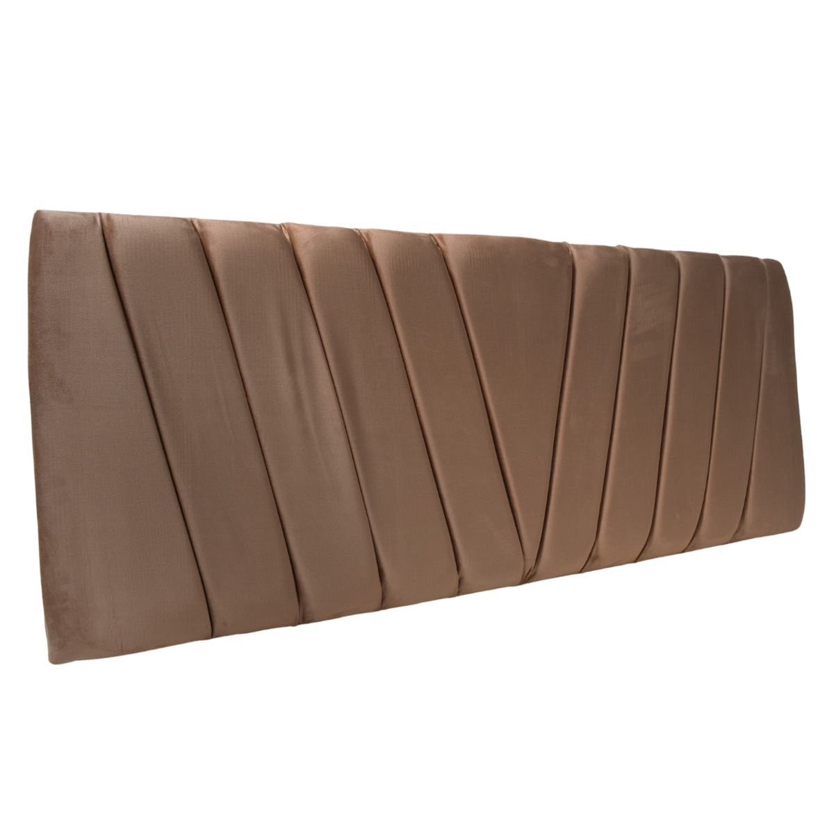 DULCES SUEÑOS - Respaldo Moderno 2 Plaza Modular Lineal V BEIGE CLARO FELPA