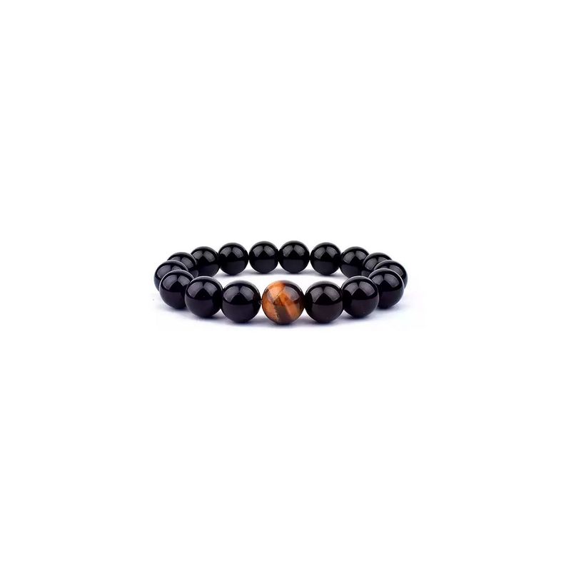 GENERICO - Pulsera Turmalina 8mm Unisex Piedra Natural Original