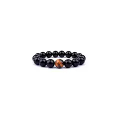 GENERICO - Pulsera Turmalina 8mm Unisex Piedra Natural Original