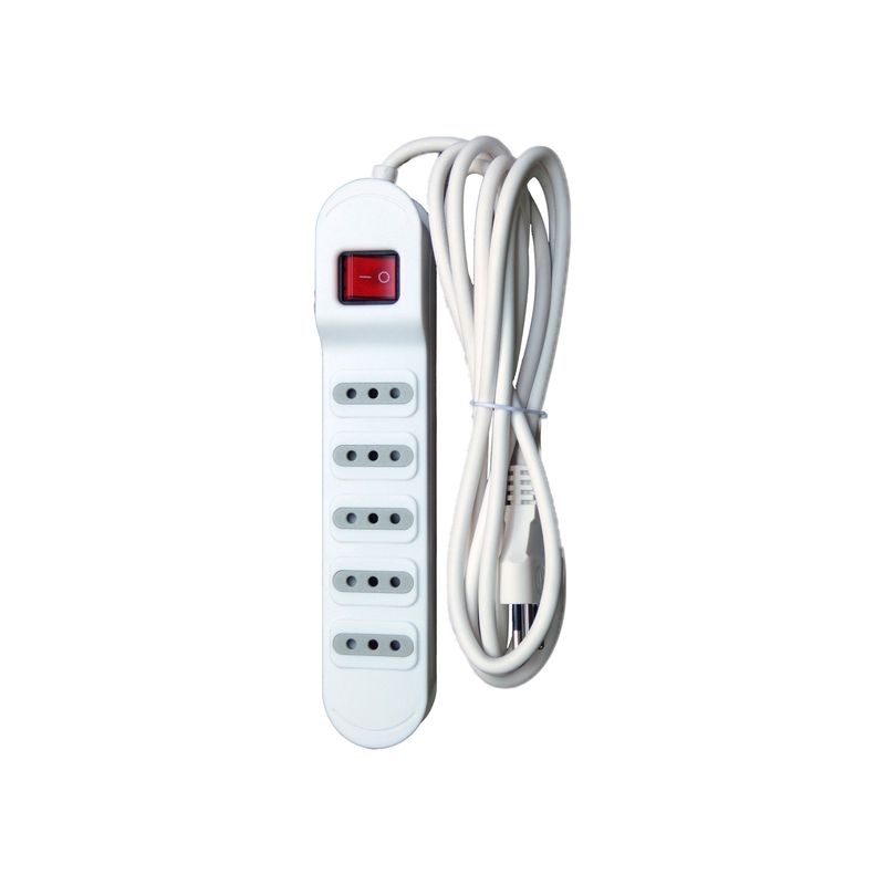 MACROTEL - Zapatilla Eléctrica Con Switch Blanca 3 mts Macrotel - Sec