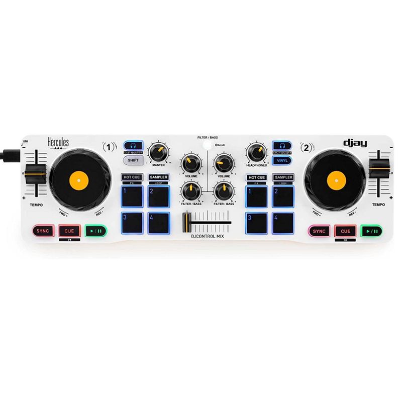HERCULES - Controlador de DJ Portatil Personal Hercules DjControl MIX