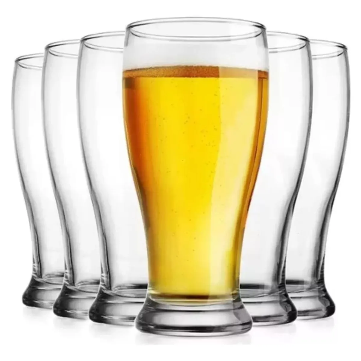 ALLEGRA - Set 6 Vasos Shoperos Bucarest Allegra De 340mL Cervezas