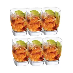 CRISTAR - Set 6 Vasos Modelo Van Gogh Rocks Bajo De 290mL Cocina
