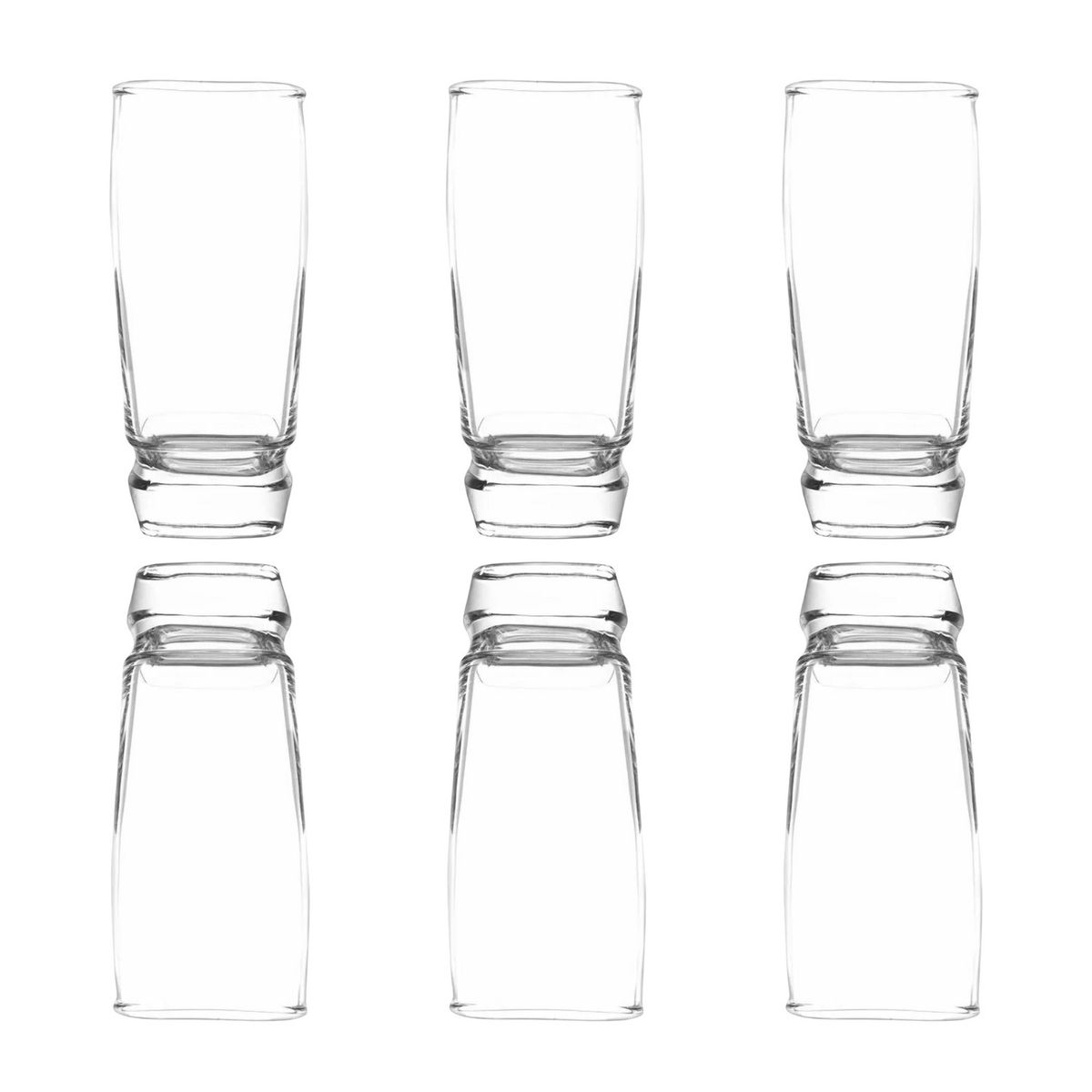 CRISTAR - Pack 6 Vasos Altos Modelo Van Gogh De 341mL Cocina Elegante