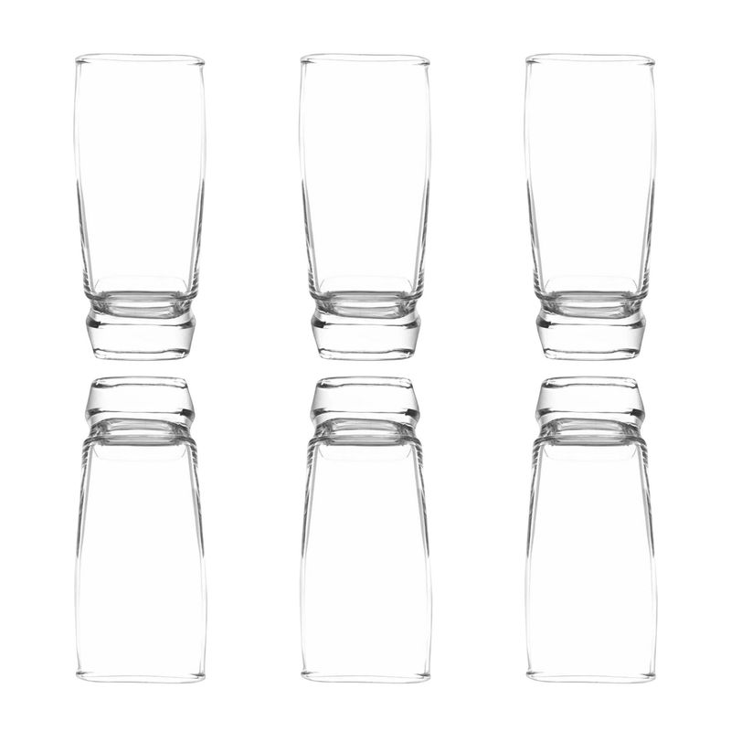 CRISTAR - Pack Display 6 Vasos Altos Modelo Van Gogh De 343cc Elegante.
