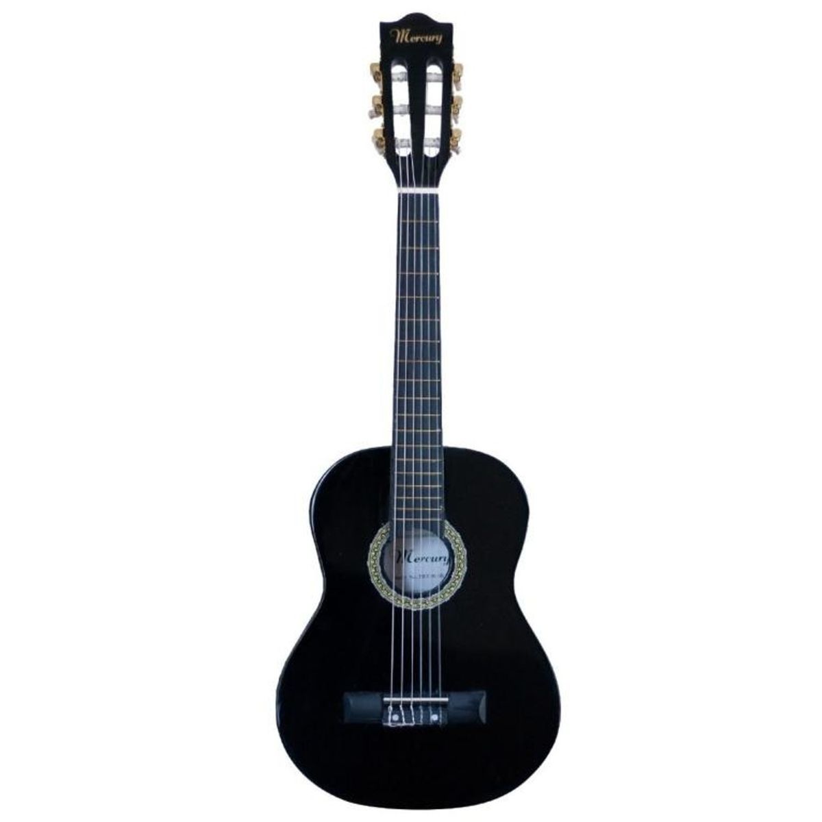 MERCURY - Guitarra Acustica Negra con Funda para Niño Mercury MCG 30BK