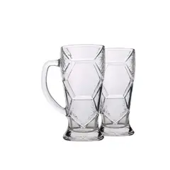 ALLEGRA - Display 2 Vasos Shoperos Modelo Ziel de 600Ml Trago Cerveza