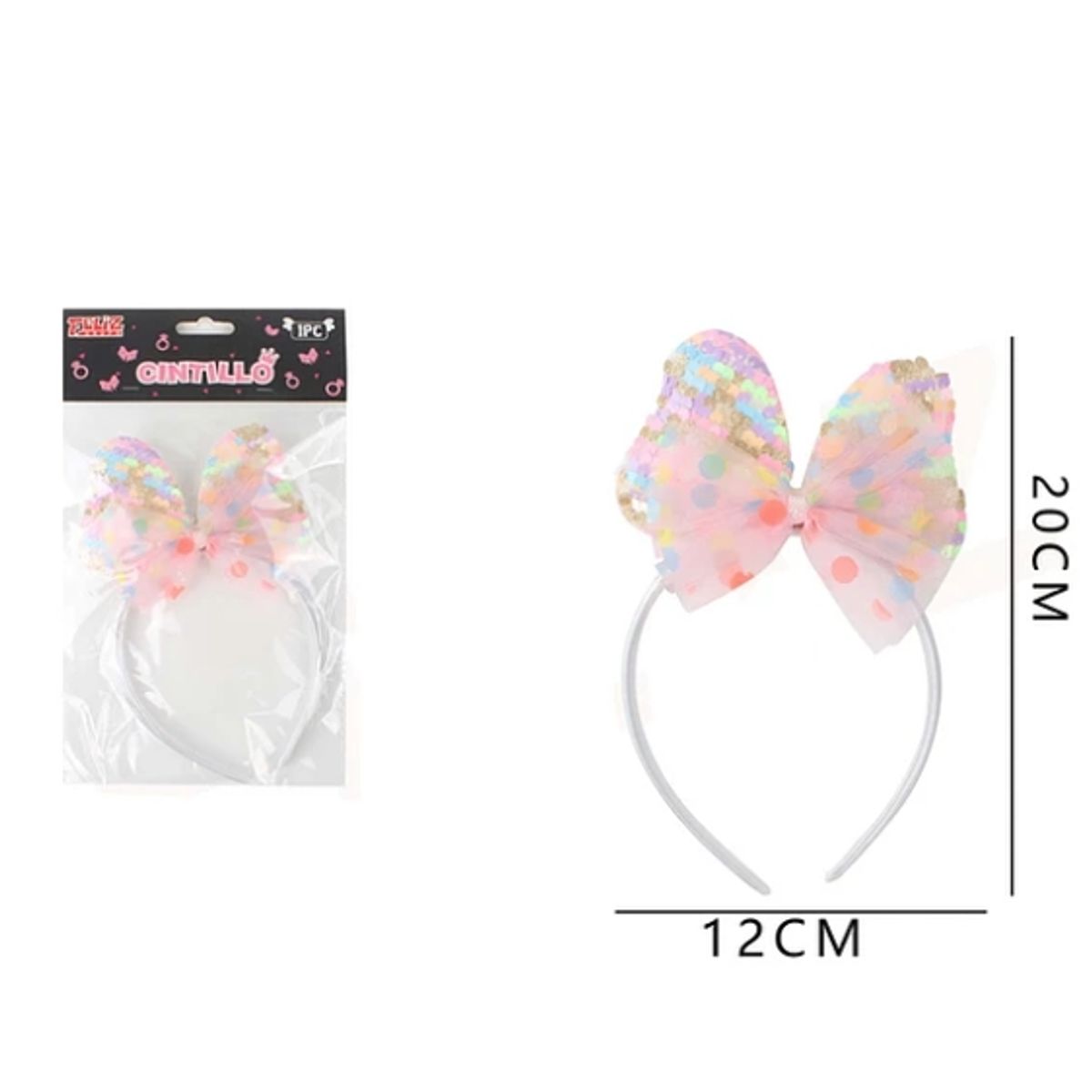 GENERICO - Cintillo Lazo Princesa Accesorio Para Disfraz