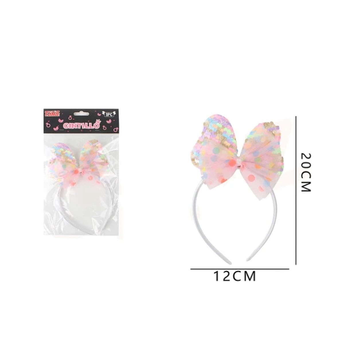 GENERICO - Cintillo Lazo Princesa Accesorio Para Disfraz