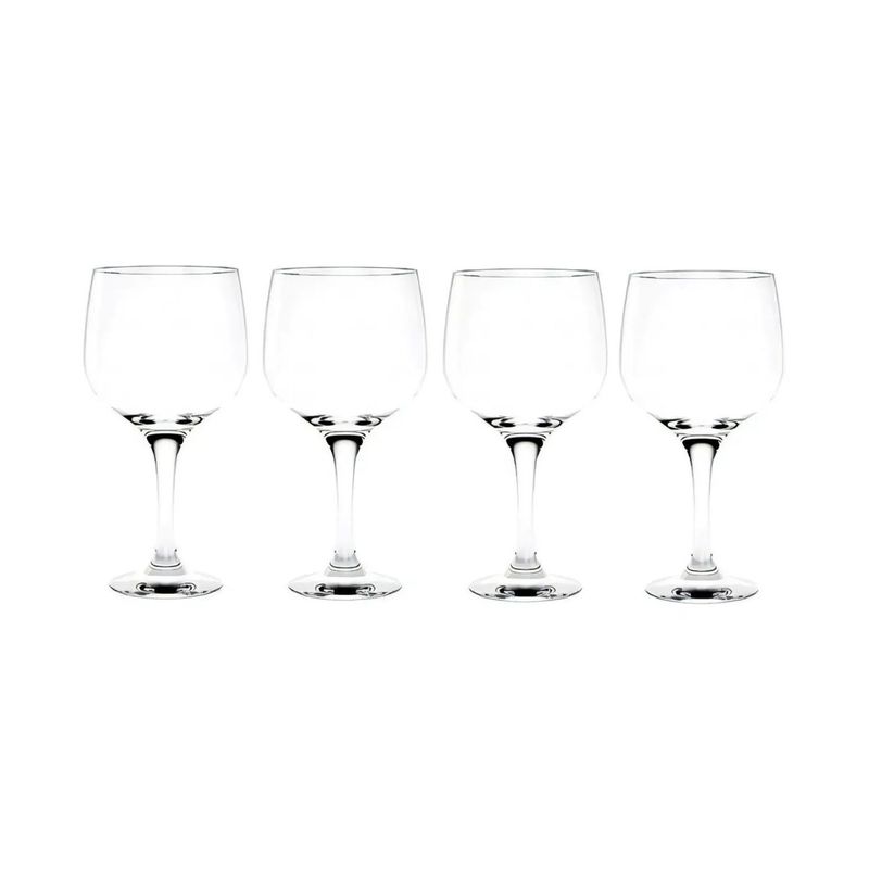 CRISTAR - Set 4 Copas Para Gin Tonic Cocktail Vidrio De 653 Ml Tragos