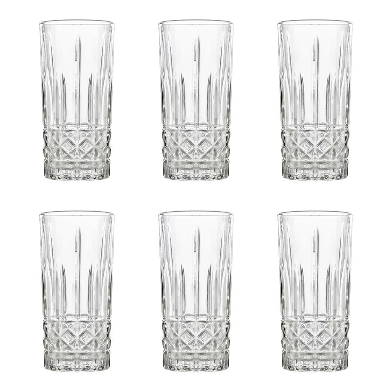 ALLEGRA - Display 6 Vasos Modelo Stirling De 360cc Jugos Preparaciones.