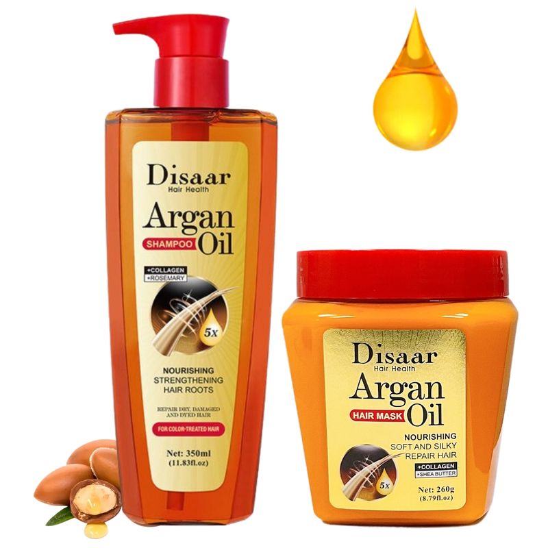 GENERICO - Shampoo Argan Colageno Romero + Crema Capilar Reparación Profunda