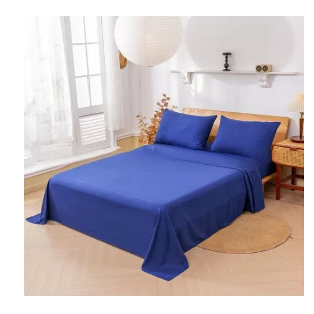 GENERICO - Set De Sabanas 144 Hilos De 2 Plazas Mas 2 Fundas Almohada