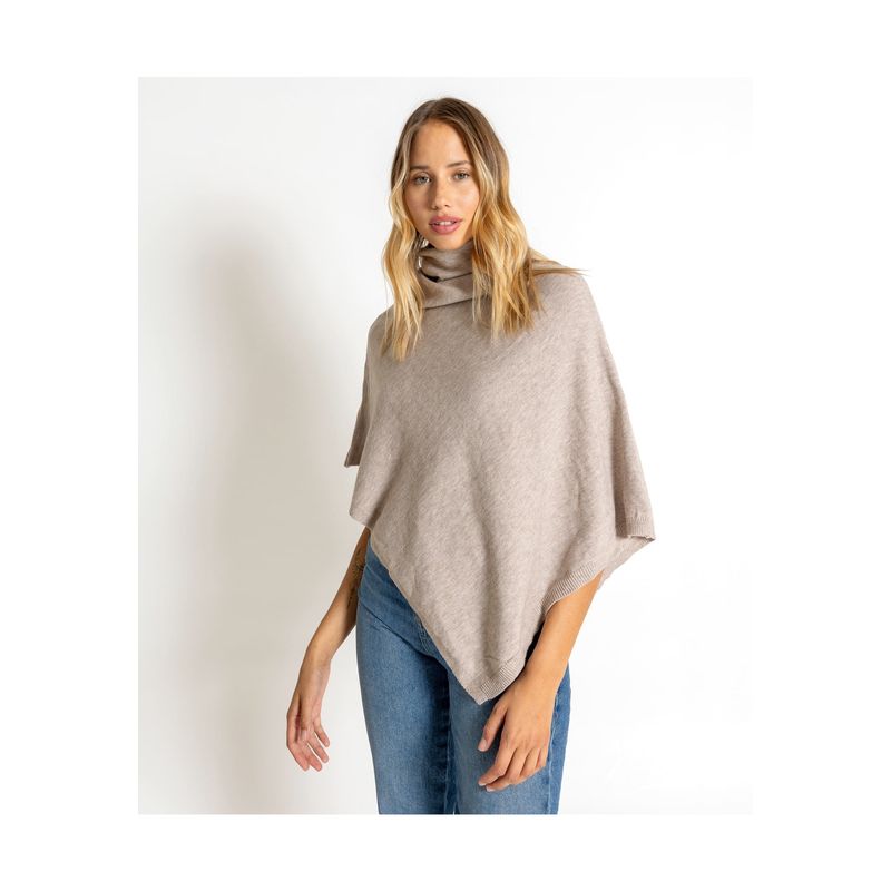 LOUNGE - Capa Asimétrica Talla Única Beige LOUNGE