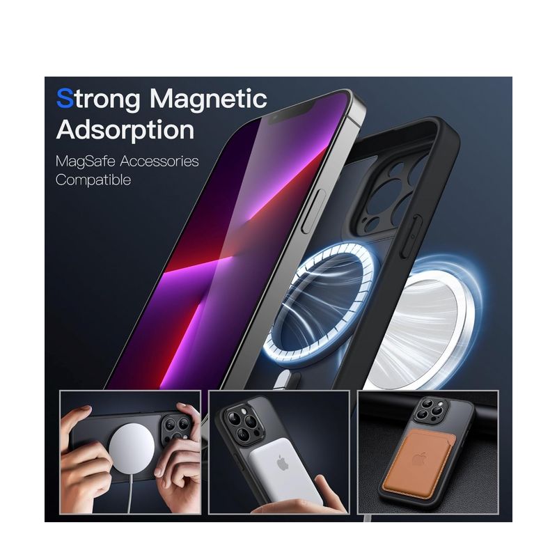 JOIGO - Carcasa Para iPhone 14 Pro Max Mate Magsafe Lila