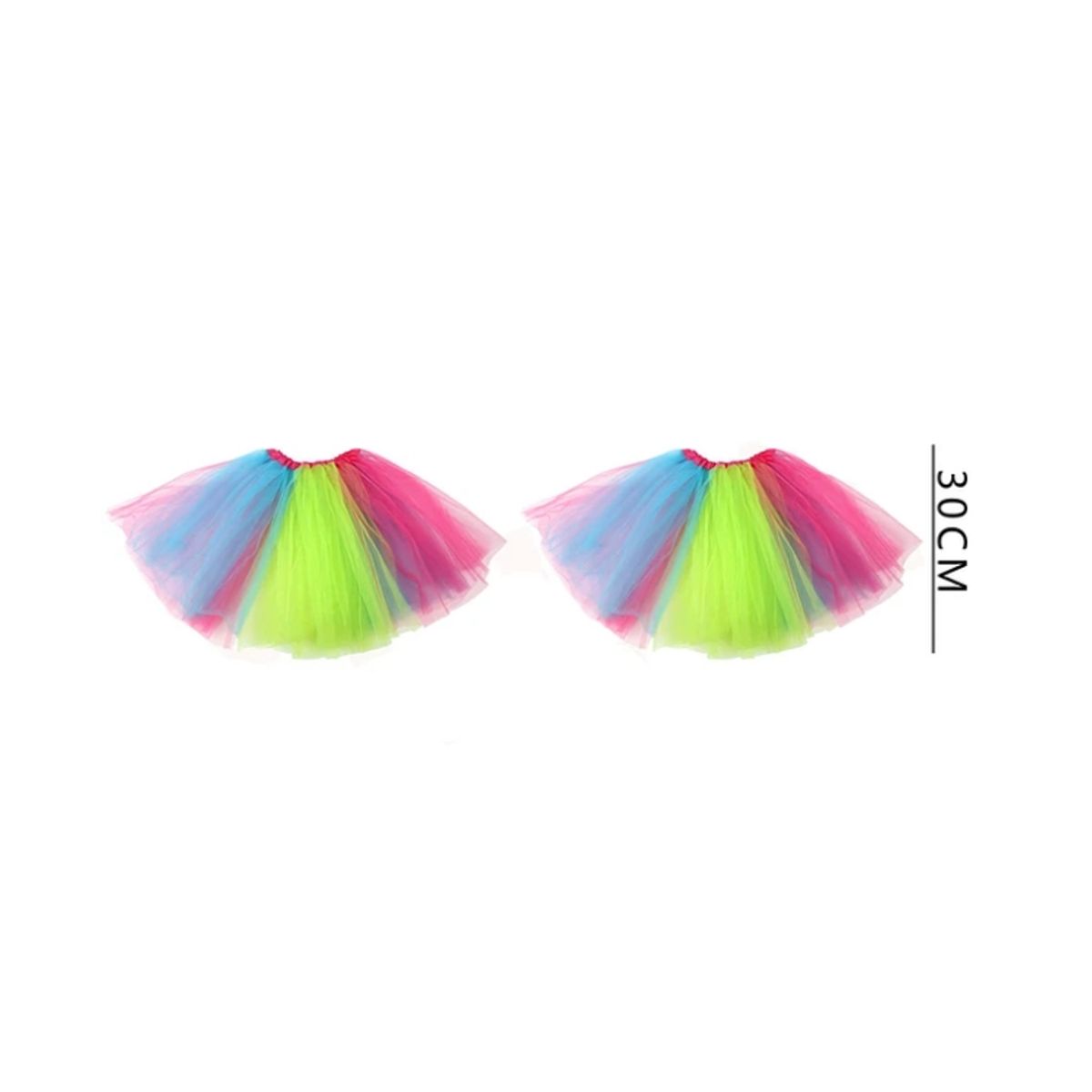 GENERICO - Tutu 3 Colores 30Cm 1Pc
