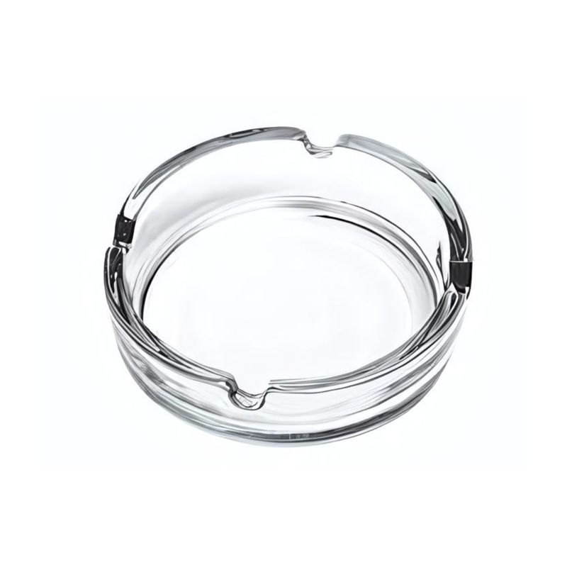 ALLEGRA - Cenicero Circular De Vidrio Allegra 11cm Diametro Cigarillo