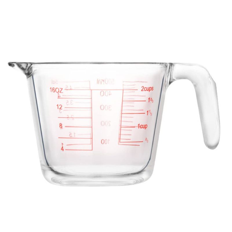 ALLEGRA - Jarra Medidora De Líquidos o Mezclas 500ml Vidrio Allegra