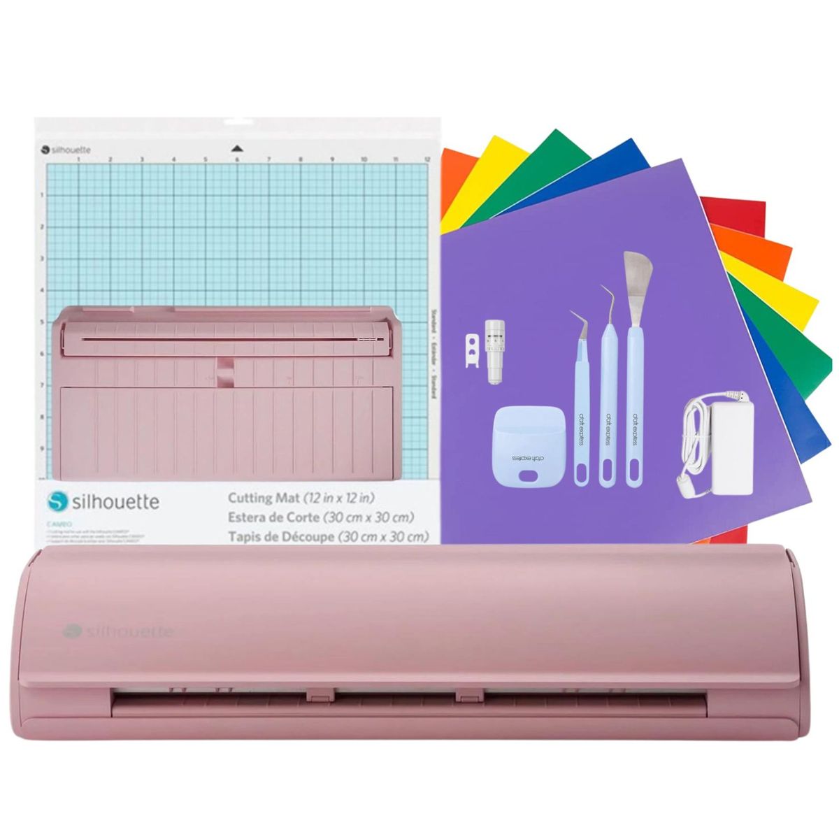 SILHOUETTE - KIT INICIO CAMEO 5 PINK + CURSO GRATIS