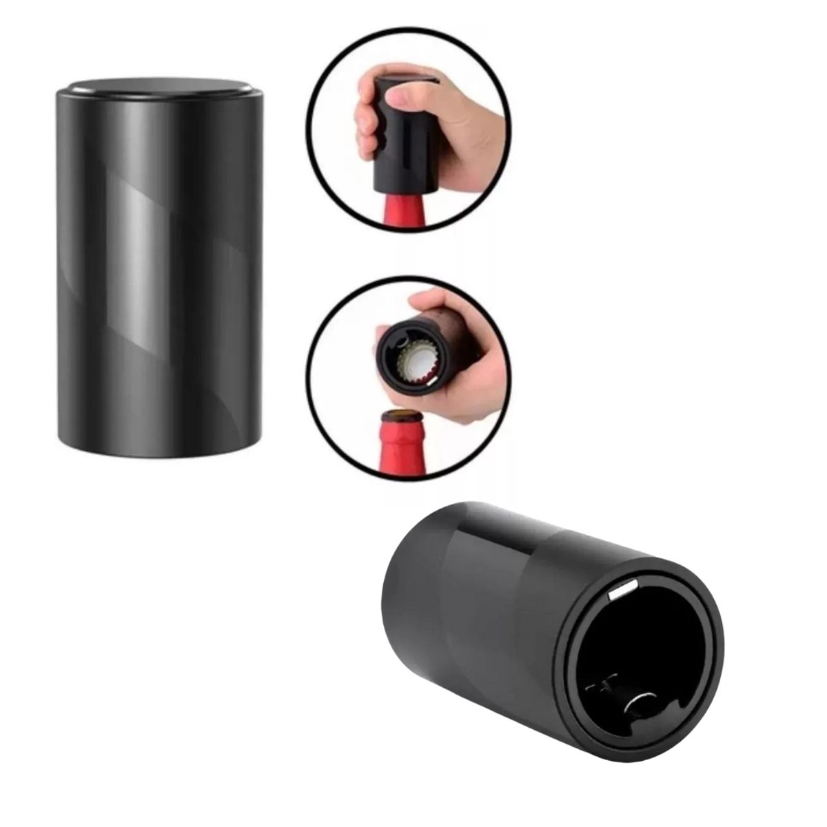 GENERICO - Destapador Botella Abridor De Cerveza Automático Magnético