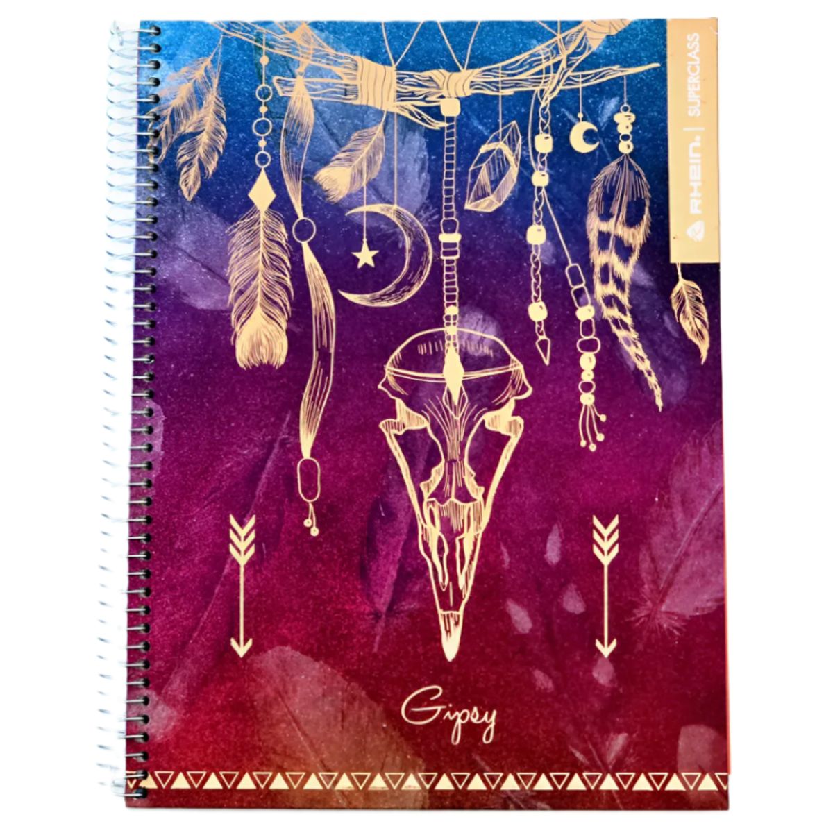 RHEIN - Pack 5 Cuadernos Gipsy Carta 150 Hojas Tapa Dura