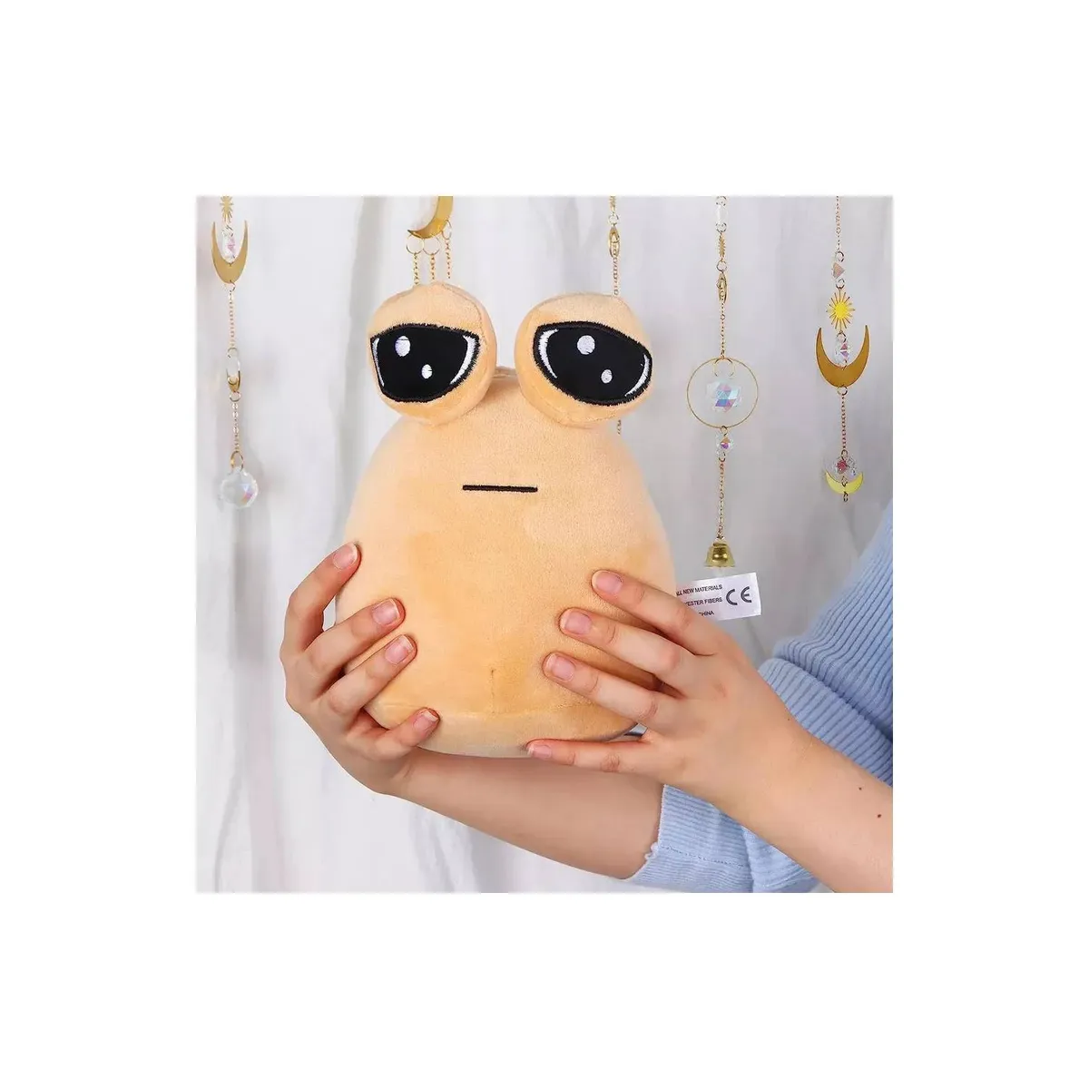 GENERICO - Pou 22 cm. Peluche Buena calidad.  Ojos tristes  Tik Tok