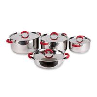 BATERIA DE COCINA ACERO INOXIDABLE 8 PIEZAS