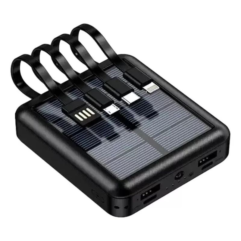 GENERICO - Cargador Portátil  De Energía Solar 4 en 1 R19 IRM 10.000