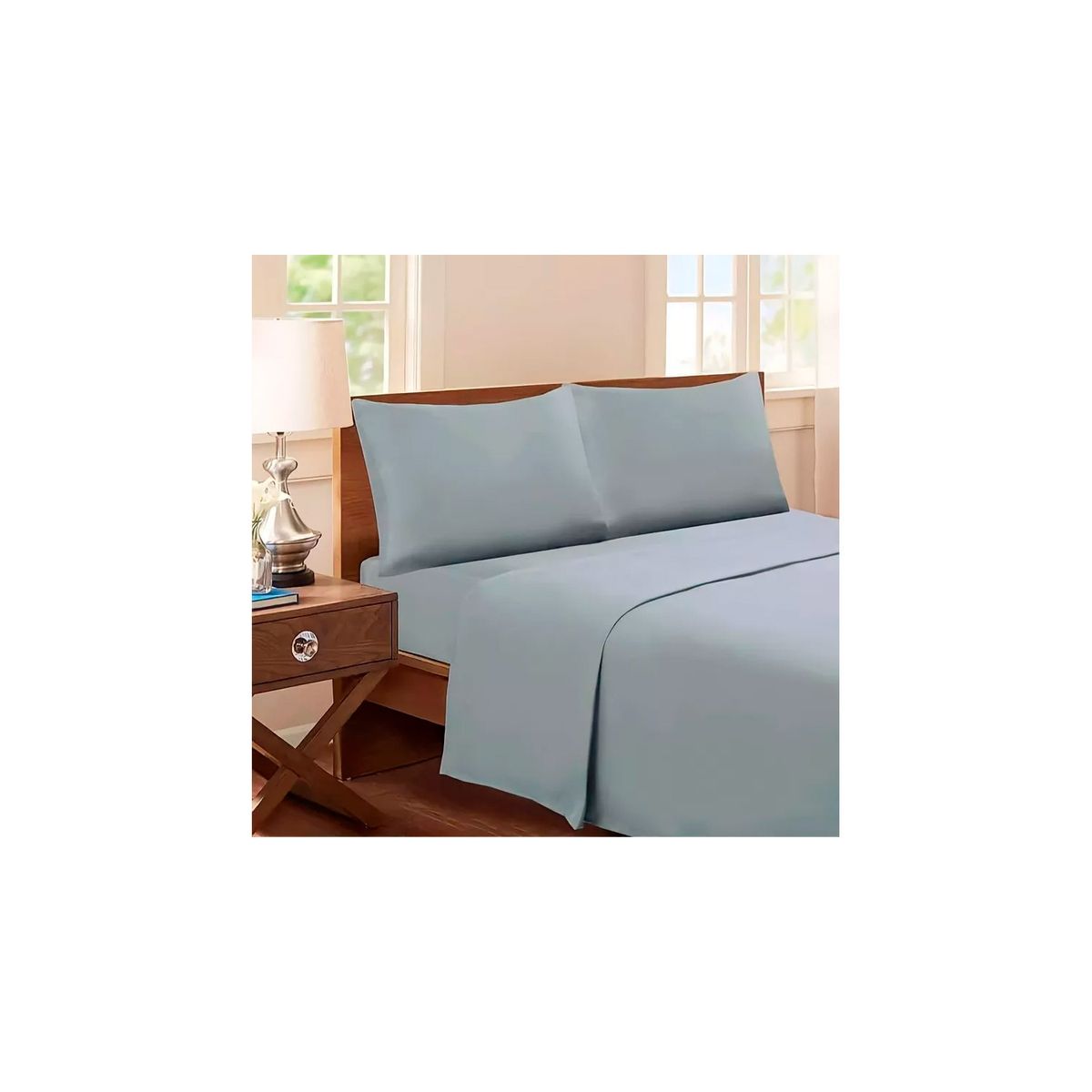 GENERICO - Juego De Sabanas Mas Funda 1.5 Plazas 144 Hilos Microfibra