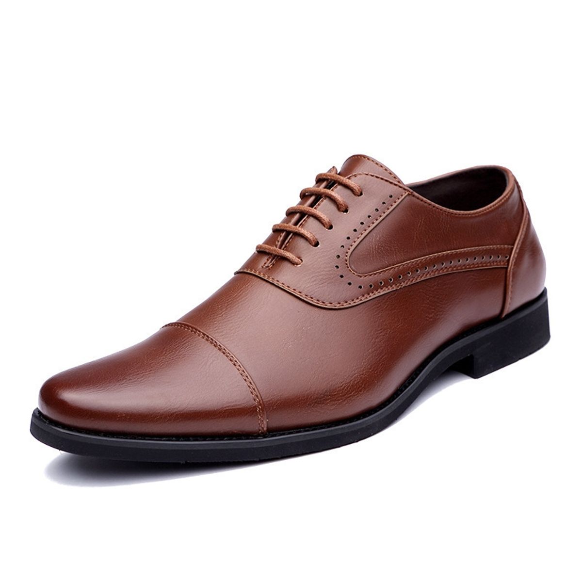 VATYERTY - Zapatos formales de vestir en punta para hombre