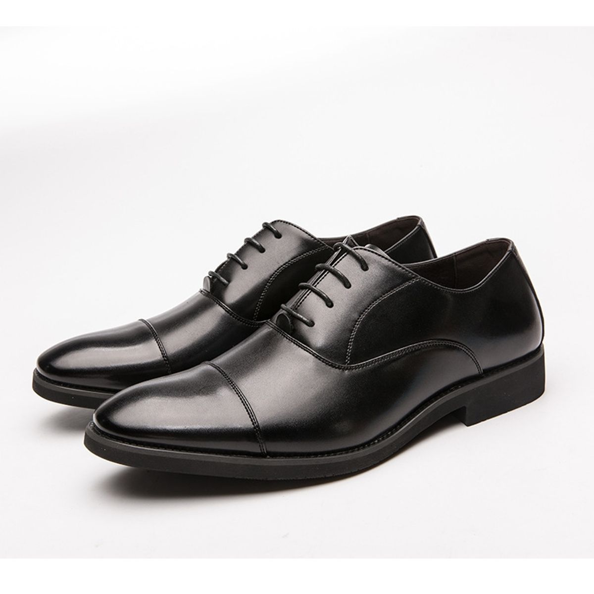 VATYERTY - Zapatos formales en punta de cuero PU para hombre