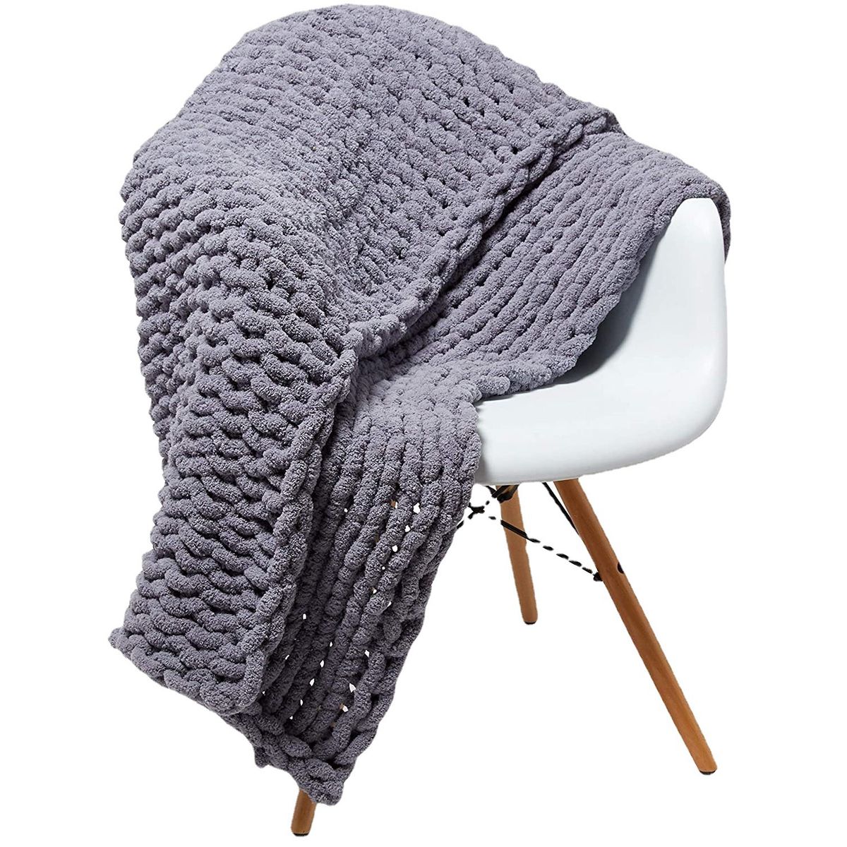 VATYERTY - Manta de punto grueso Adalina de algodón 80x100 cm