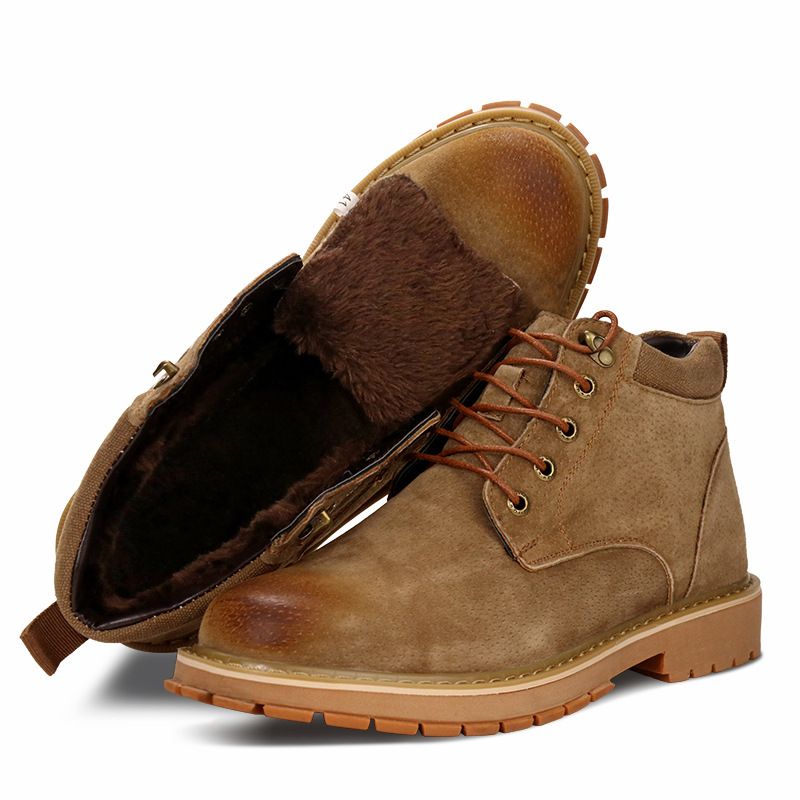 VATYERTY - Zapatos de trabajo antigolpes y antipinchazos con forro de polar