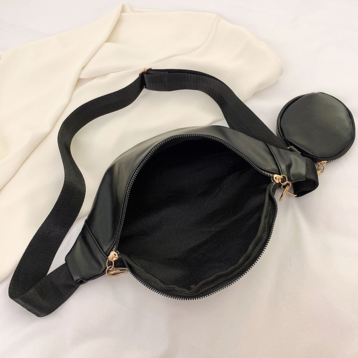 VATYERTY - Bolsa Minimalista Con Cremallera Para El Cinturón Con Monedero