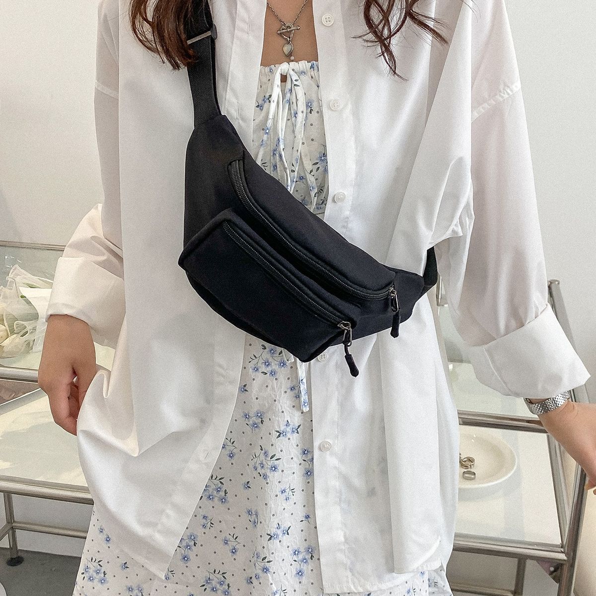 VATYERTY - Paquete De Cintura Minimalista Informal De Negocios Para Adolescentes