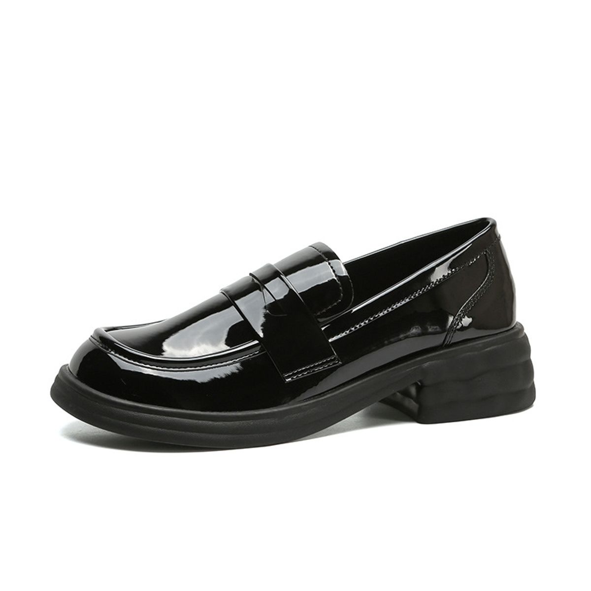 VATYERTY - Mocasines retro sencillos de charol para Mujer