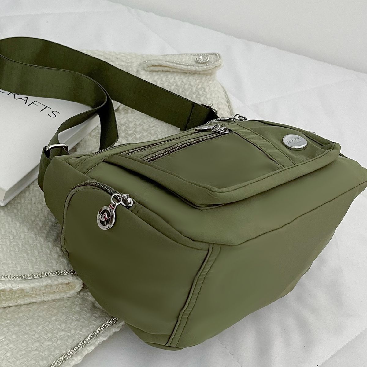 VATYERTY - Bolso bandolera minimalista Bolso bandolera de nailon para mujer