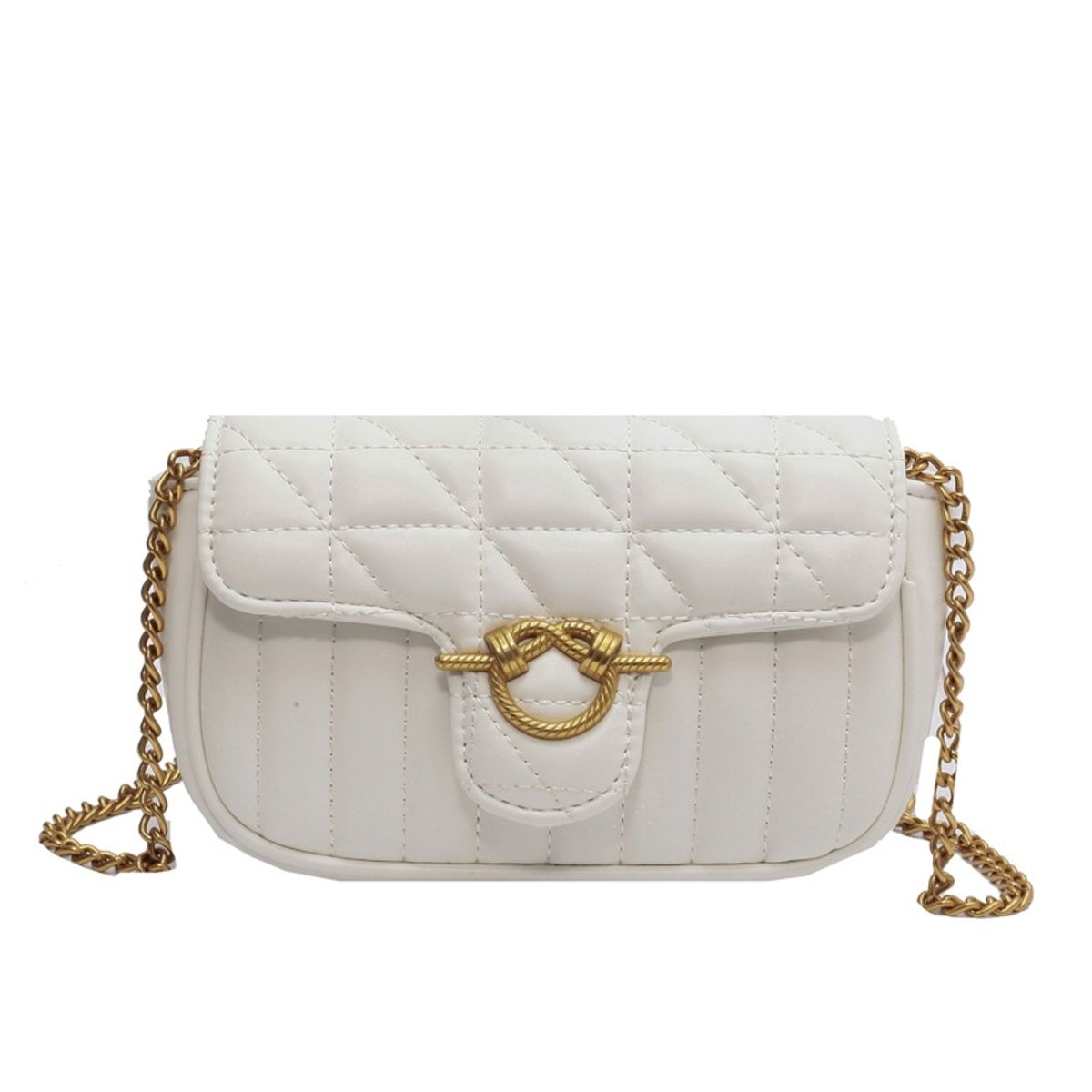 VATYERTY - Bolsa cuadrada mini neón rosado guateado con solapa