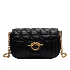 VATYERTY - Bolsa cuadrada mini neón rosado guateado con solapa