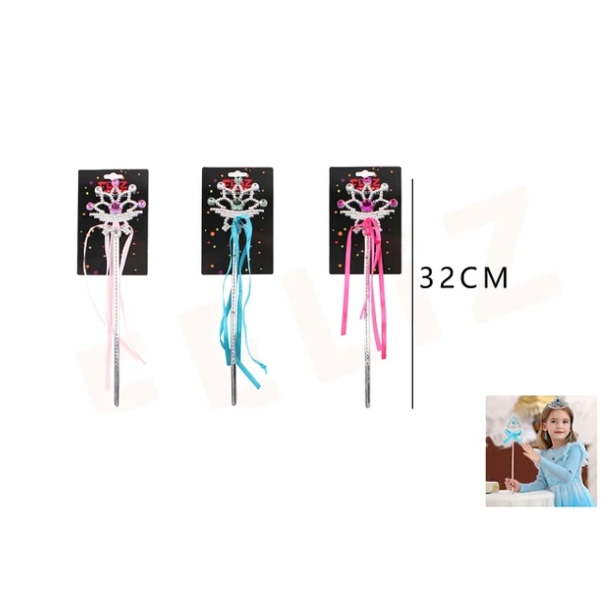 GENERICO - Varita De Hada Forma Flor Colores Surtidos