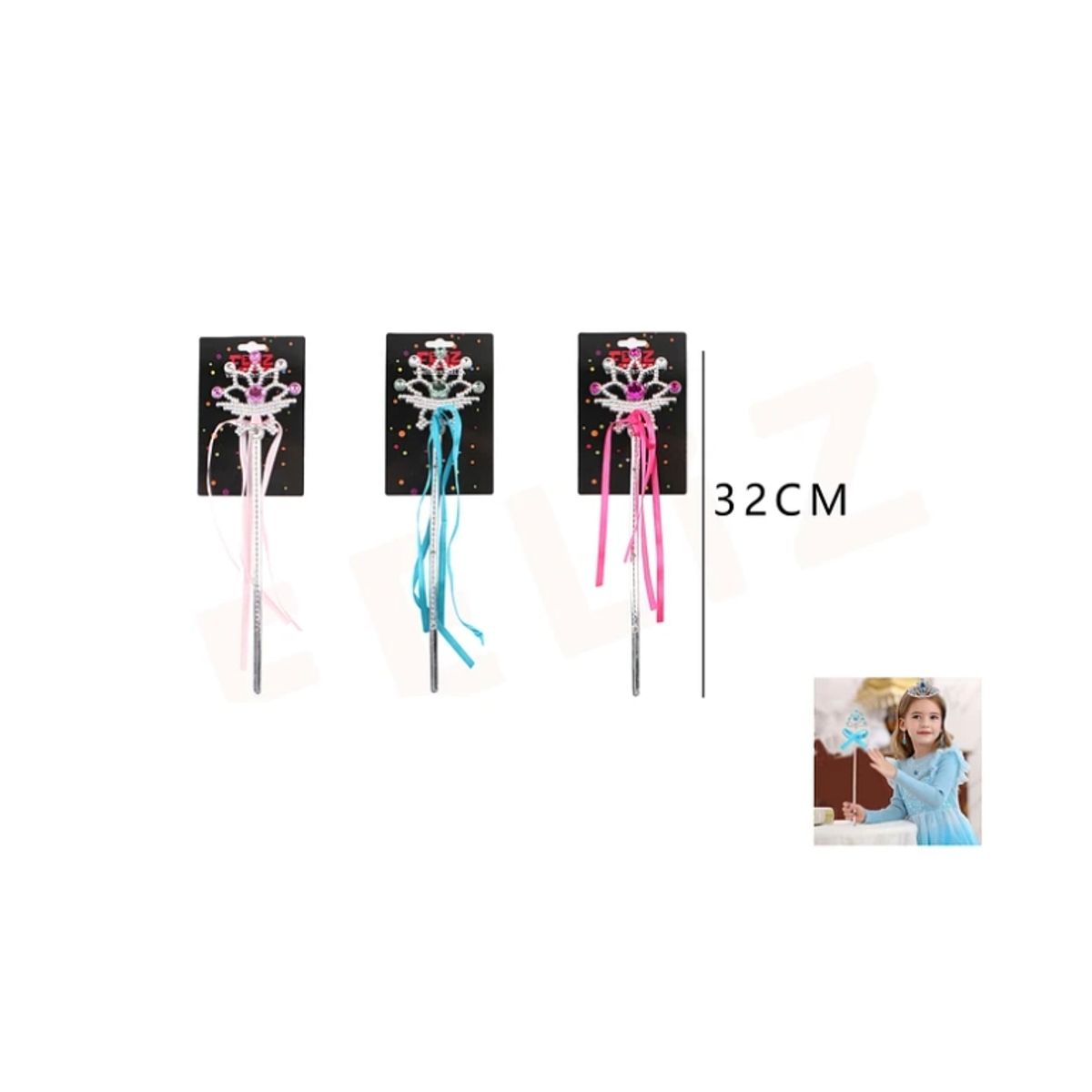 GENERICO - Varita De Hada Forma Flor Colores Surtidos