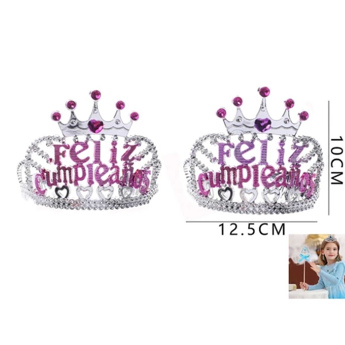 GENERICO - Coronas Con Frase De Feliz Cumpleaños