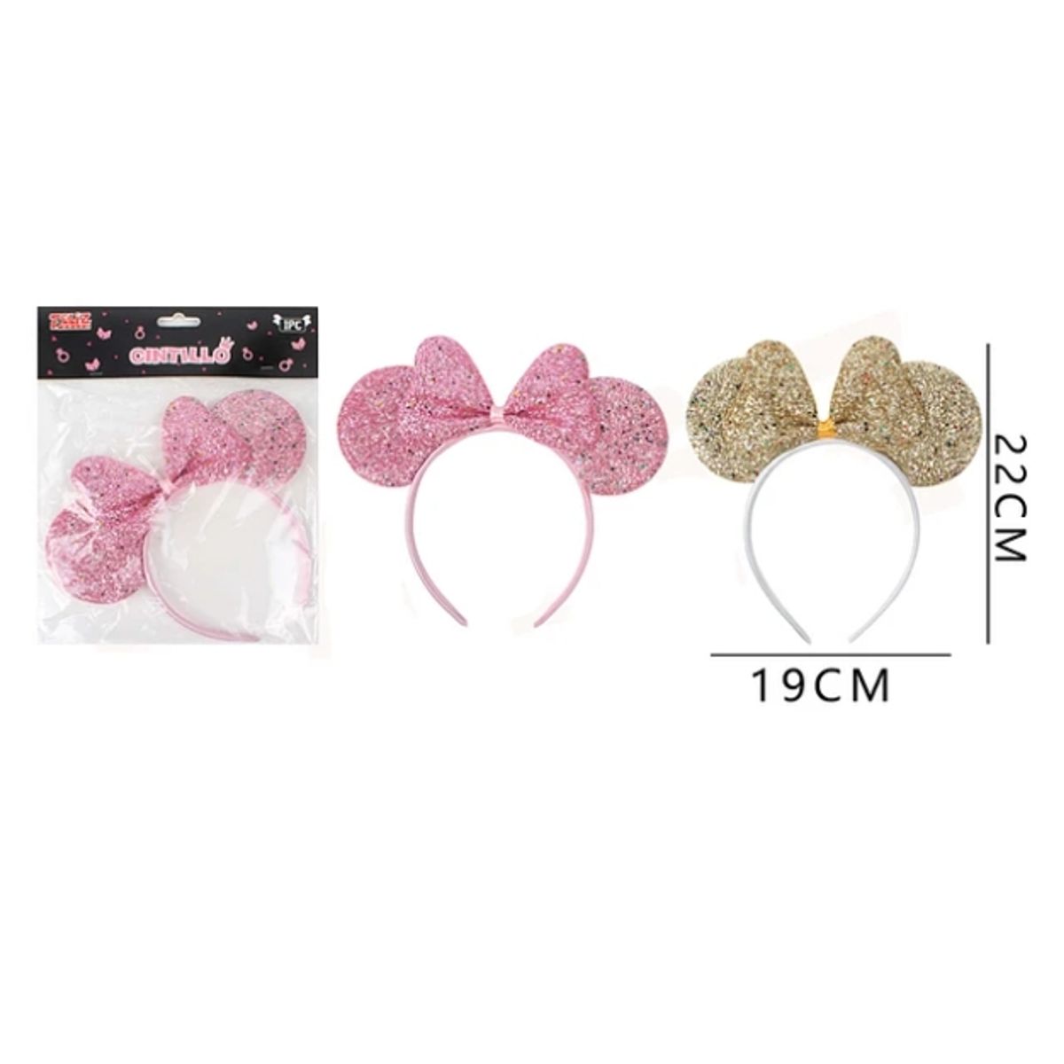 GENERICO - Cintillo Orejitas Colores Surtidos