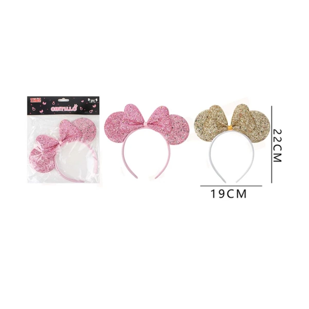 GENERICO - Cintillo Orejitas Colores Surtidos