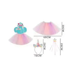 GENERICO - Disfraz De Niña Unicornio Multicolor 3068Cm