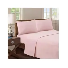 GENERICO - Conjunto De Sabanas Mas Fundas 2 Plazas 180 Hilos Color Rosa
