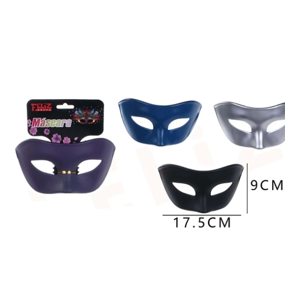 GENERICO - Antifaz Liso 9x175Cm Colores Surtidos