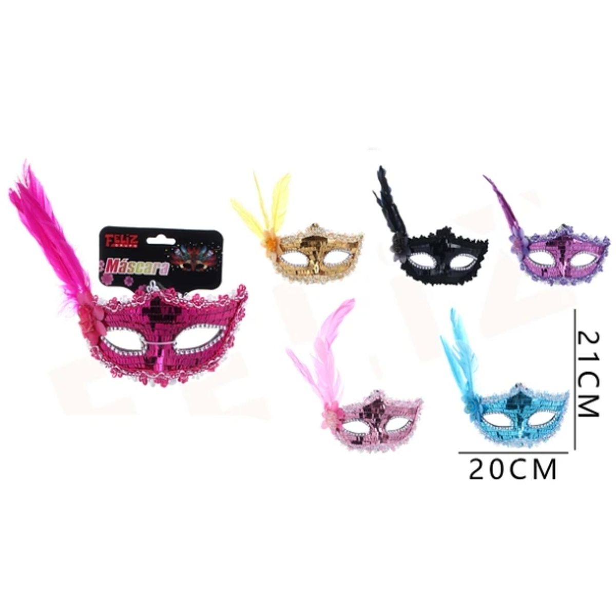 GENERICO - Antifaz 2120 Cm Colores Surtidos