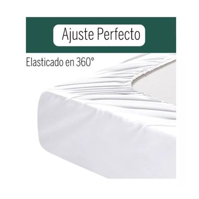 Imagen 2 del producto Juego De Sabanas 500 Hilos 2 Plazas De Algodon Gris